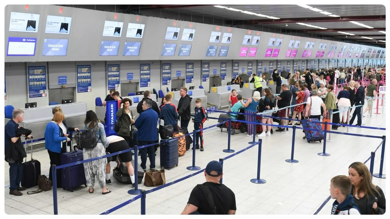 Long queue and unpredictable wait times at check-in is one of the top sources of frustration for travelers. 