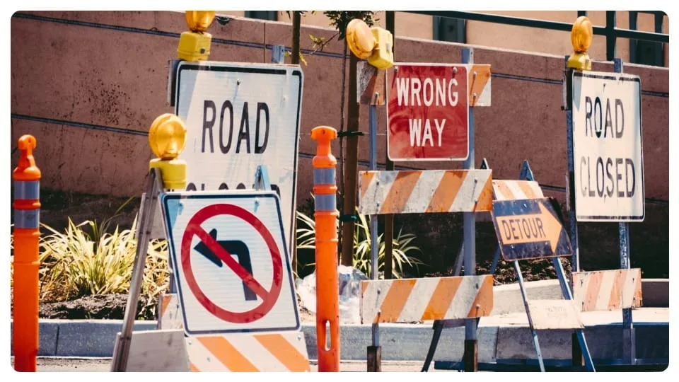 Road closures for repairs or installation