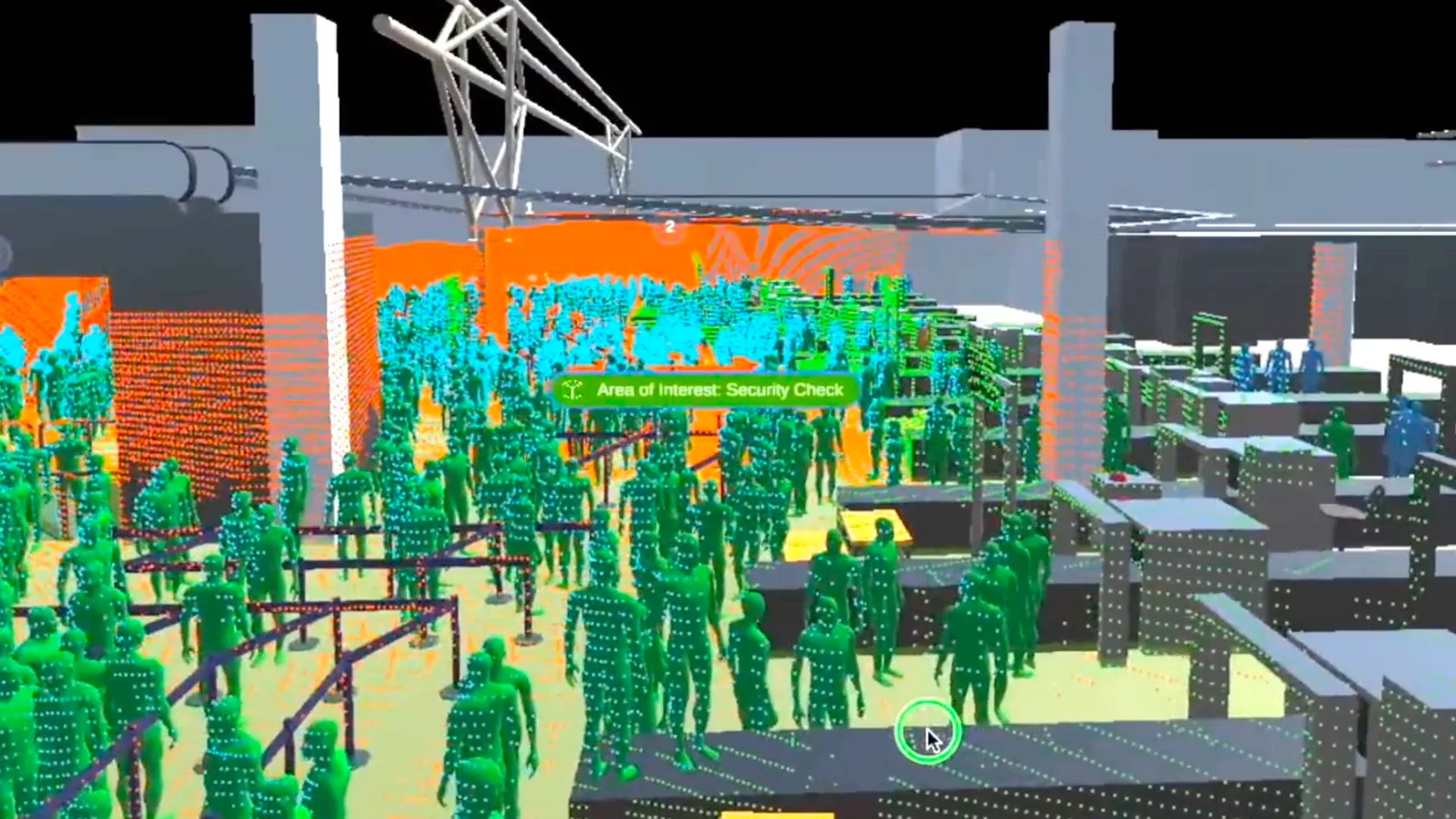 Security with lidar, simulation