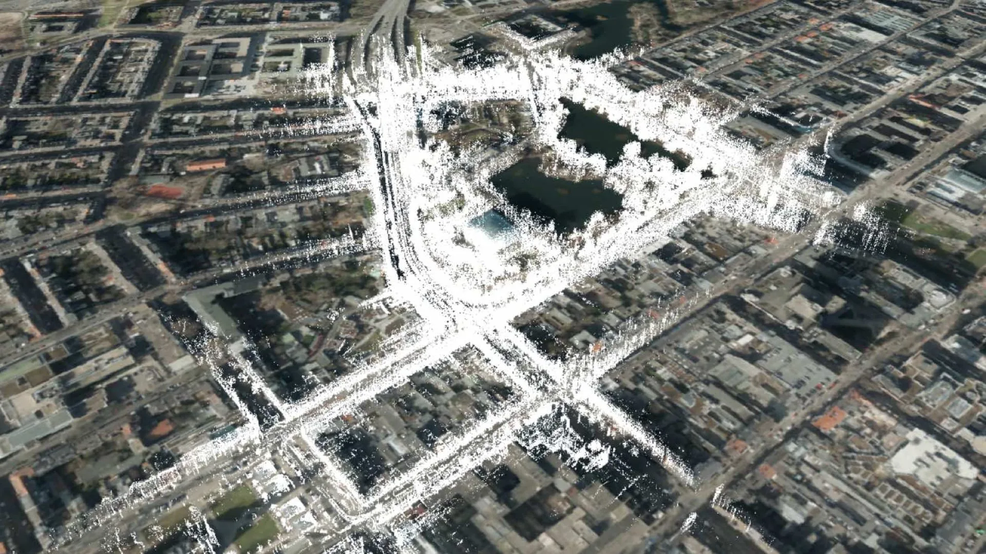 Lidar maps a city